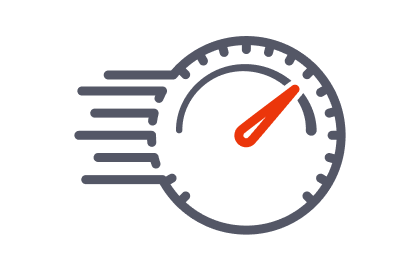 Stylized speedometer